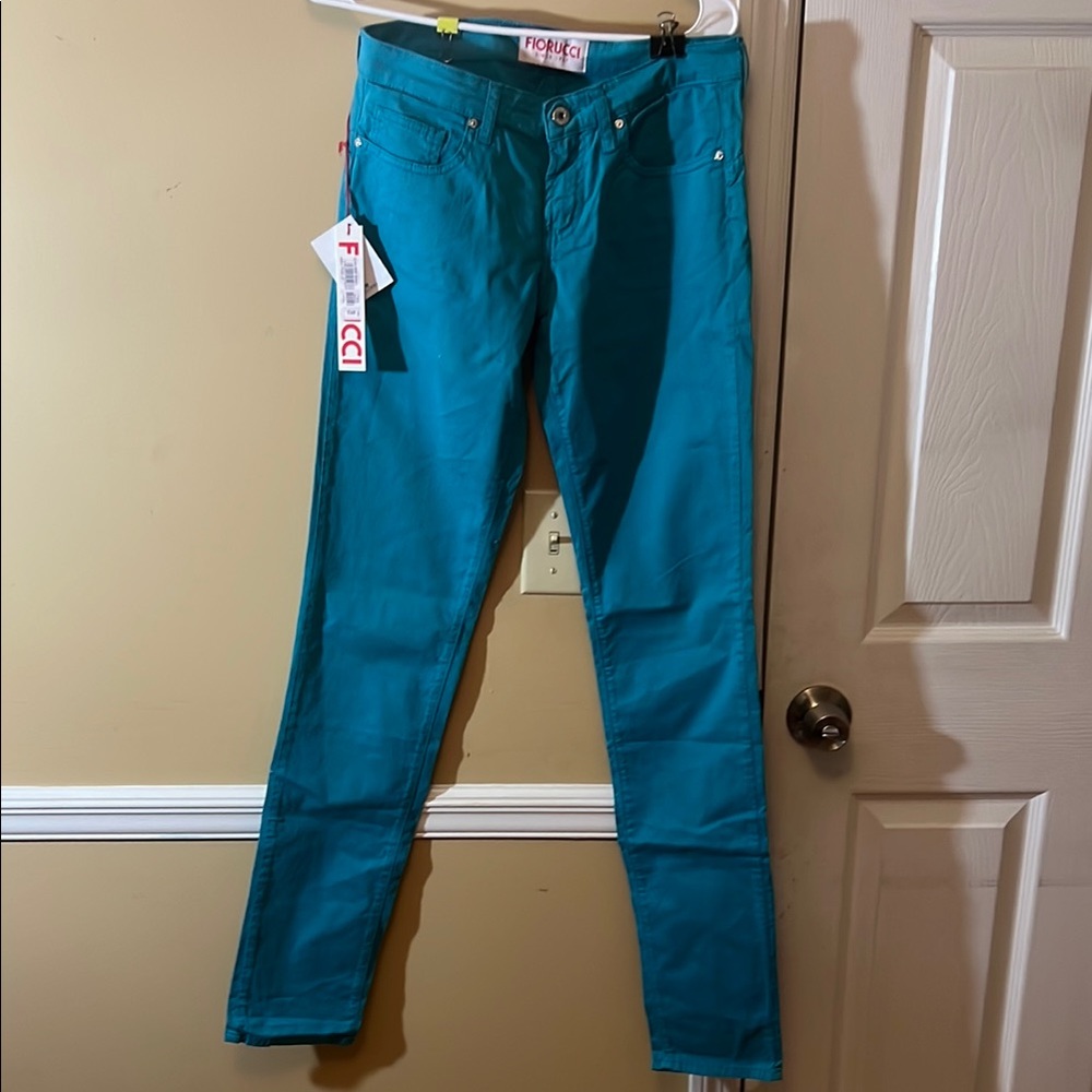 Teal Skinny Jeans